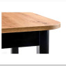 Стол обеденный Halmar FLORIAN раскладной дуб артизан/черный} заказать в Курске по цене 37 278 руб. с доставкой в Курск