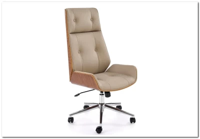 Кресло компьютерное HALMAR WEBSTER бежевый/орех