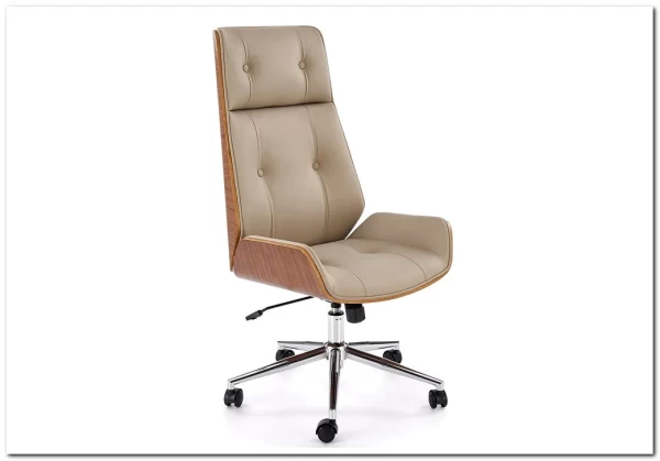 Кресло компьютерное HALMAR WEBSTER бежевый/орех} заказать в Курске по цене 31 684 руб. с доставкой в Курск