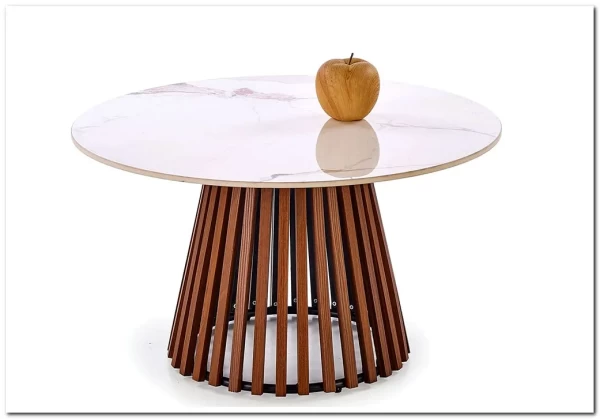 Стол журнальный Halmar CARINA (бежевый мрамор/орех)} заказать в Курске по цене 20 193 руб. с доставкой в Курск