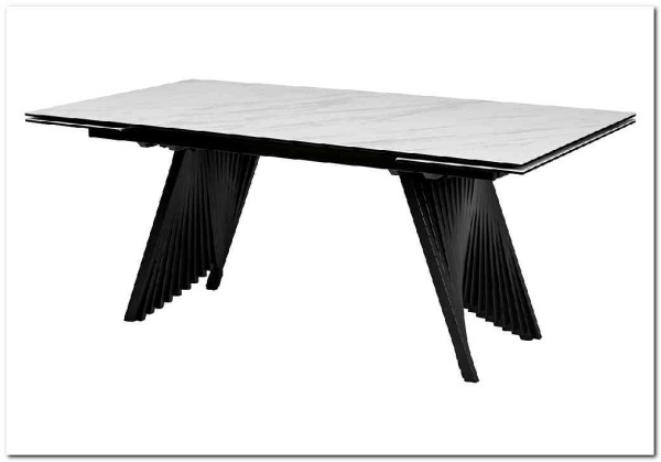 Стол IVAR 180 MARBLES KL-99 Белый мрамор итальянская керамика} заказать в Курске по цене 123 080 руб. с доставкой в Курск