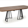 Стол обеденный Halmar EVERTON (ореховый/черный)} заказать в Курске по цене 109 778 руб. с доставкой в Курск