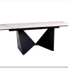 Стол обеденный Signal PETERSON Ceramic 160 раскладной (Statuario Venato белый/черный мат)} заказать в Курске по цене 157 018 руб. с доставкой в Курск