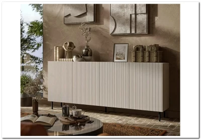 Комод Halmar PAXOS KM-2 (кашемир/черный)