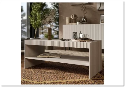 Стол журнальный Halmar PAXOS LAW-1 (кашемир/черный)