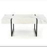 Стол журнальный Halmar BLANCA белый мрамор/черный} заказать в Курске по цене 18 630 руб. с доставкой в Курск