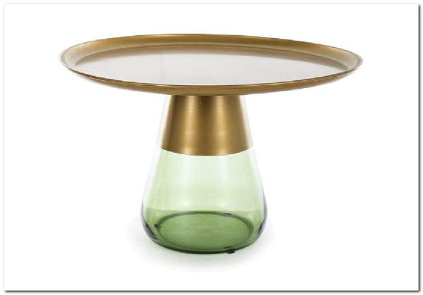 Стол журнальный Signal TIFFANY B (золотой/зеленый)} заказать в Курске по цене 29 332 руб. с доставкой в Курск