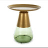 Стол журнальный Signal TIFFANY B (золотой/зеленый)} заказать в Курске по цене 29 332 руб. с доставкой в Курск