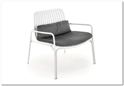 Кресло Halmar MELBY (белый/серый)