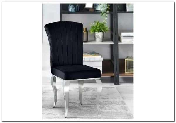 Стул кухонный Signal PRINCE Velvet Tap. 186 (черный/хром)} заказать в Курске по цене 18 336 руб. с доставкой в Курск
