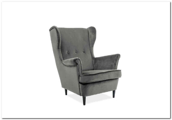 Кресло LORD Velvet Bluvel 14  Signal (серый)} заказать в Курске по цене 48 434 руб. с доставкой в Курск