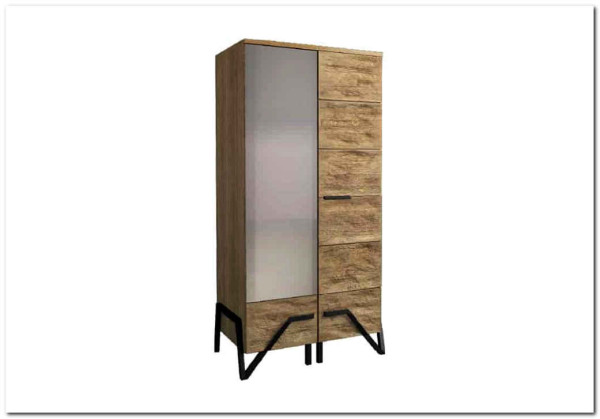 Шкаф II с зеркалом левый PIK Mebin } заказать в Курске по цене 237 654,44 руб. с доставкой в Курск