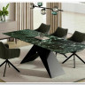 Стол обеденный Signal WESTIN Ceramic 160 раскладной (Verde Alpi морской/черный мат)} заказать в Курске по цене 147 217 руб. с доставкой в Курск