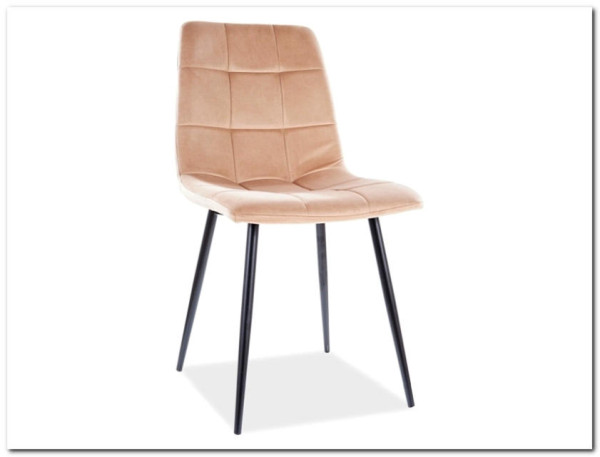 Стул кухонный MILA VELVET  Signal (бежевый/черный)} заказать в Курске по цене 7 937 руб. с доставкой в Курск