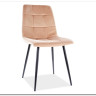 Стул кухонный MILA VELVET  Signal (бежевый/черный)} заказать в Курске по цене 7 937 руб. с доставкой в Курск