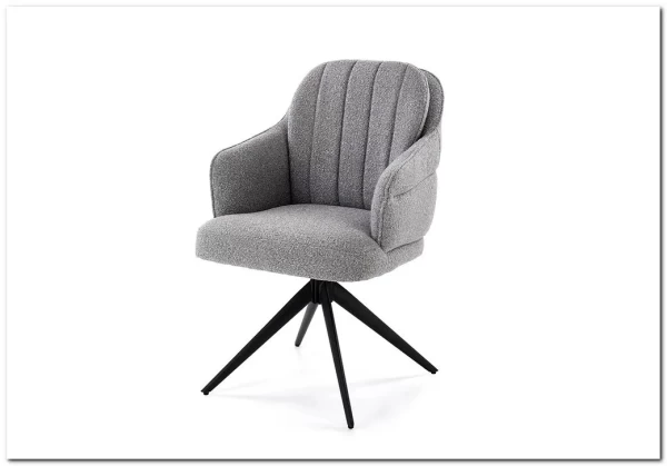 Стул кухонный Halmar K570 поворотный (серый/черный)} заказать в Курске по цене 20 999 руб. с доставкой в Курск