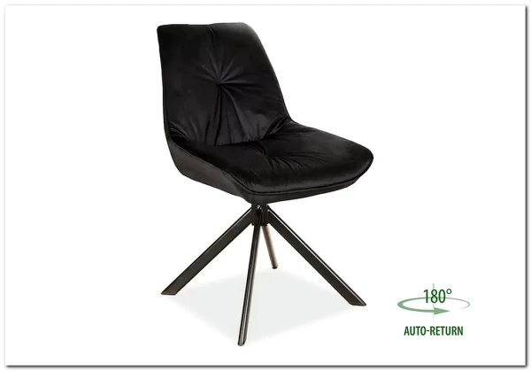 Стул кухонный Signal BOOGIE I Velvet Bluvel 19 черный/черный мат} заказать в Курске по цене 14 716 руб. с доставкой в Курск