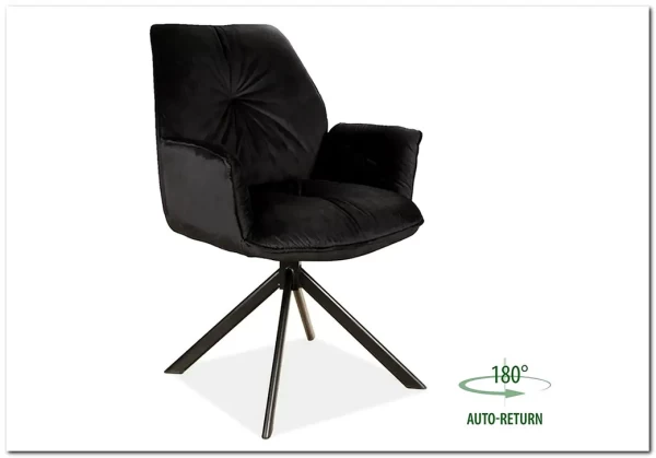 Стул кухонный Signal BOOGIE II Velvet Bluvel 19 черный/черный мат} заказать в Курске по цене 19 731 руб. с доставкой в Курск