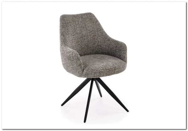 Стул кухонный Halmar K564 поворотный (серый/черный)} заказать в Курске по цене 22 520 руб. с доставкой в Курск