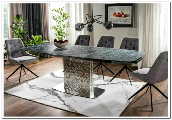 Стол обеденный Signal MONCLER Ceramic 160 раскладной (Verde Alpi морской/сталь)} заказать в Курске по цене 156 977 руб. с доставкой в Курск