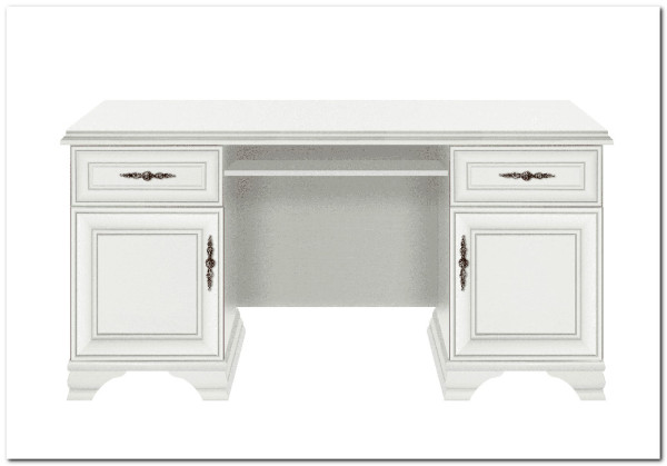 Стол письменный Кентаки BIU2D2S белый BRW} заказать в Курске по цене 39 210 руб. с доставкой в Курск