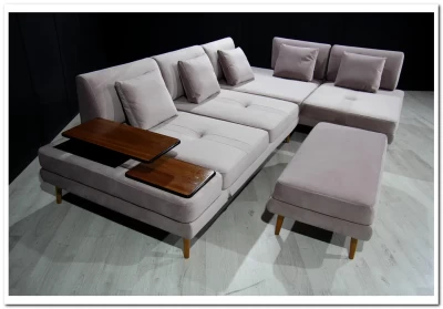 Модульный диван Милан-1 Soft Time с баром  и пуфом