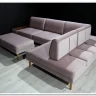 Модульный диван Милан-1 Soft Time с баром  и пуфом} заказать в Курске по цене 227 920 руб. с доставкой в Курск