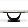 Стол обеденный Halmar FERNANDO 160 раскладной (белый мрамор/черный)} заказать в Курске по цене 117 976 руб. с доставкой в Курск