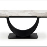 Стол обеденный Halmar FERNANDO 160 раскладной (белый мрамор/черный)} заказать в Курске по цене 117 976 руб. с доставкой в Курск