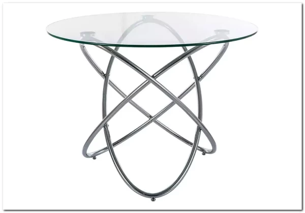 Стол обеденный Signal ORBIT 100 (прозрачный/хром)} заказать в Курске по цене 30 500 руб. с доставкой в Курск