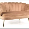 Диван SIGNAL CAMELLIA 2 Velvet Bluvel 28 (бежевый/золотой)} заказать в Курске по цене 42 092 руб. с доставкой в Курск