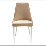 Стул NEPAL-P БЕЖЕВЫЙ 5 велюр/ белый каркас} заказать в Курске по цене 7 400 руб. с доставкой в Курск