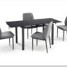 Комплект столовой мебели Halmar JASPER стол + 4 стула (серый/черный)} заказать в Курске по цене 47 896 руб. с доставкой в Курск