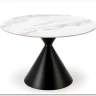 Стол обеденный Halmar GARET 120 (белый мрамор/черный)} заказать в Курске по цене 44 956 руб. с доставкой в Курск