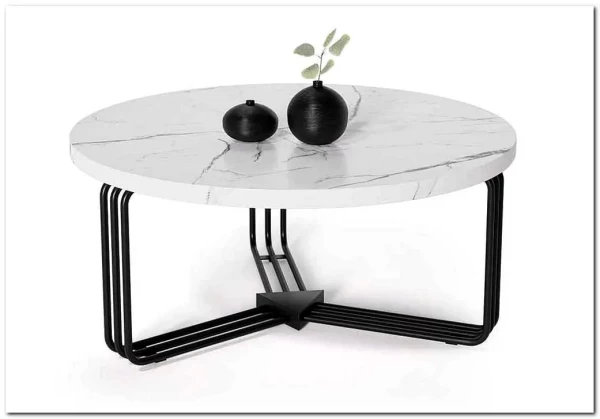 Стол журнальный Halmar ANTICA (белый мрамор/черный)} заказать в Курске по цене 15 749 руб. с доставкой в Курск