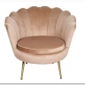 Кресло SIGNAL CAMELLIA Velvet Bluvel 28 (бежевый/золотой)} заказать в Курске по цене 27 417 руб. с доставкой в Курск