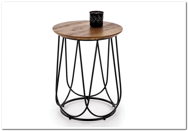 Журнальный столик Halmar NUBIRA S орех/черный} заказать в Курске по цене 8 945 руб. с доставкой в Курск