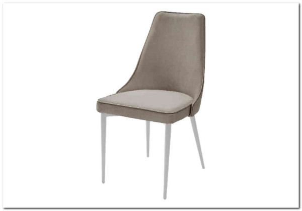 Стул NEPAL-P ЛАТТЕ #25, велюр/ белый каркас} заказать в Курске по цене 6 750 руб. с доставкой в Курск