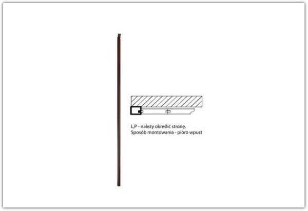 Завершающая вертикальная планка для больших панелей L,P MONACO Taranko} заказать в Курске по цене 13 170,61 руб. с доставкой в Курск