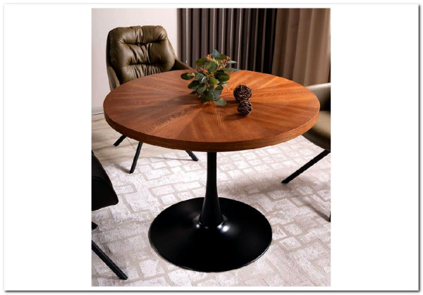 Стол обеденный Signal AMADEO 100 (орех/черный мат)} заказать в Курске по цене 26 090 руб. с доставкой в Курск