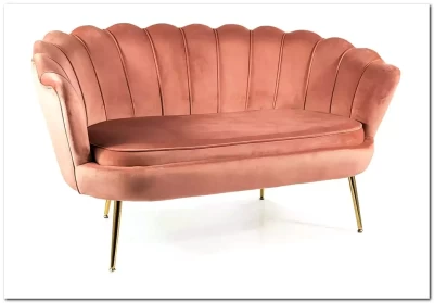 Диван SIGNAL CAMELLIA 2 Velvet Bluvel 52 (античный розовый/золотой)