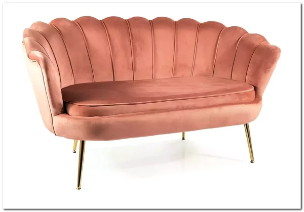 Диван SIGNAL CAMELLIA 2 Velvet Bluvel 52 (античный розовый/золотой)} заказать в Курске по цене 42 092 руб. с доставкой в Курск