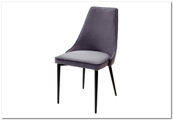 Стул NEPAL-P СЕРЫЙ 27 велюр/ черный каркас} заказать в Курске по цене 7 400 руб. с доставкой в Курск