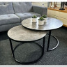 Комплект Signal ATLANTA A, 2 стола журнальных (эффект серого мрамора/черный мат)} заказать в Курске по цене 27 123 руб. с доставкой в Курск