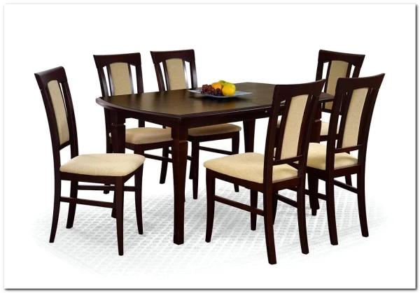 Стол обеденный Halmar FRYDERYK 160/240 раскладной (темный орех)} заказать в Курске по цене 51 801 руб. с доставкой в Курск