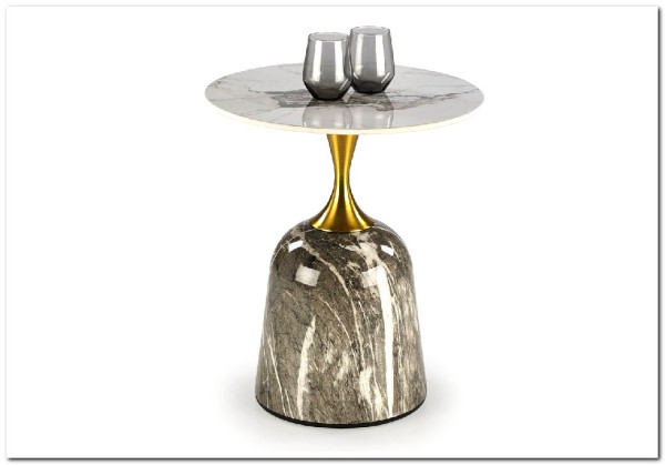 Стол журнальный Halmar ROSA (белый мрамор/серый мрамор/золотой)} заказать в Курске по цене 16 766 руб. с доставкой в Курск