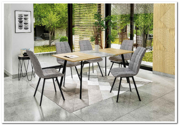 Стол раскладной HALMAR ALBON дуб сонома / серый} заказать в Курске по цене 24 880 руб. с доставкой в Курск