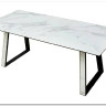 Стол Франк 160 БЕЛЫЙ МРАМОР, стекло / БЕЛЫЙ МРАМОР - ЧЕРНЫЙ} заказать в Курске по цене 45 540 руб. с доставкой в Курск