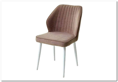 Стул VENA цвет B5 Капучино велюр / белый каркас