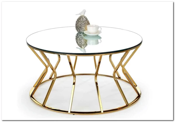 Стол журнальный Halmar AFINA (зеркало/золотой)} заказать в Курске по цене 44 007 руб. с доставкой в Курск